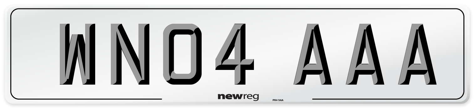 WN04 AAA Number Plate from New Reg